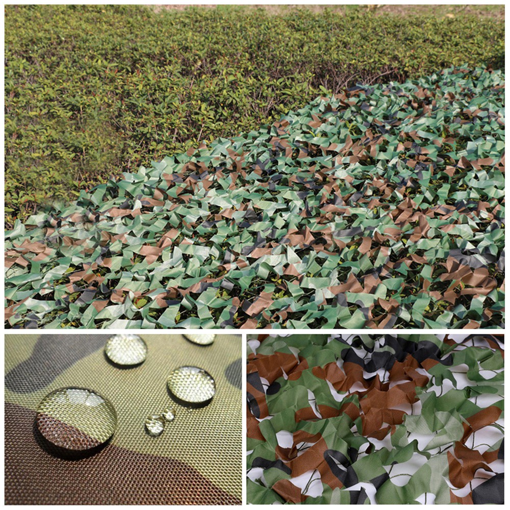 Lưới Ngụy Trang Đi Săn Chất Liệu Vải Oxford 3M X 2m Lưới ngụy trang rằn ri đi rừng