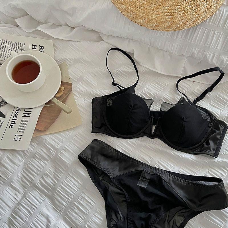 Bộ Đồ Lót Không Đường May Viền Ren Phong Cách Pháp Quyến Rũ Dành Cho Nữ