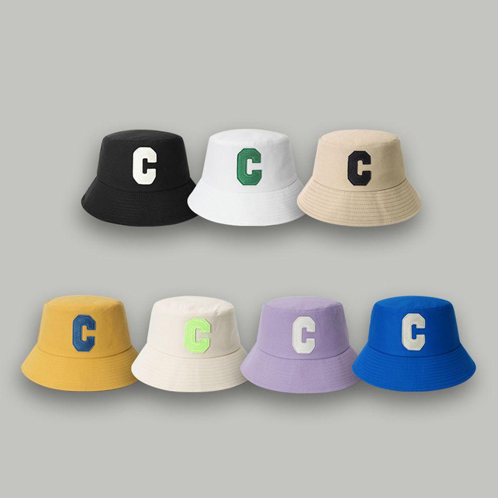 Nón Bucket Màu Trơn In Chữ C Thời Trang Mùa Hè Phong Cách Hàn Quốc Cho Nữ