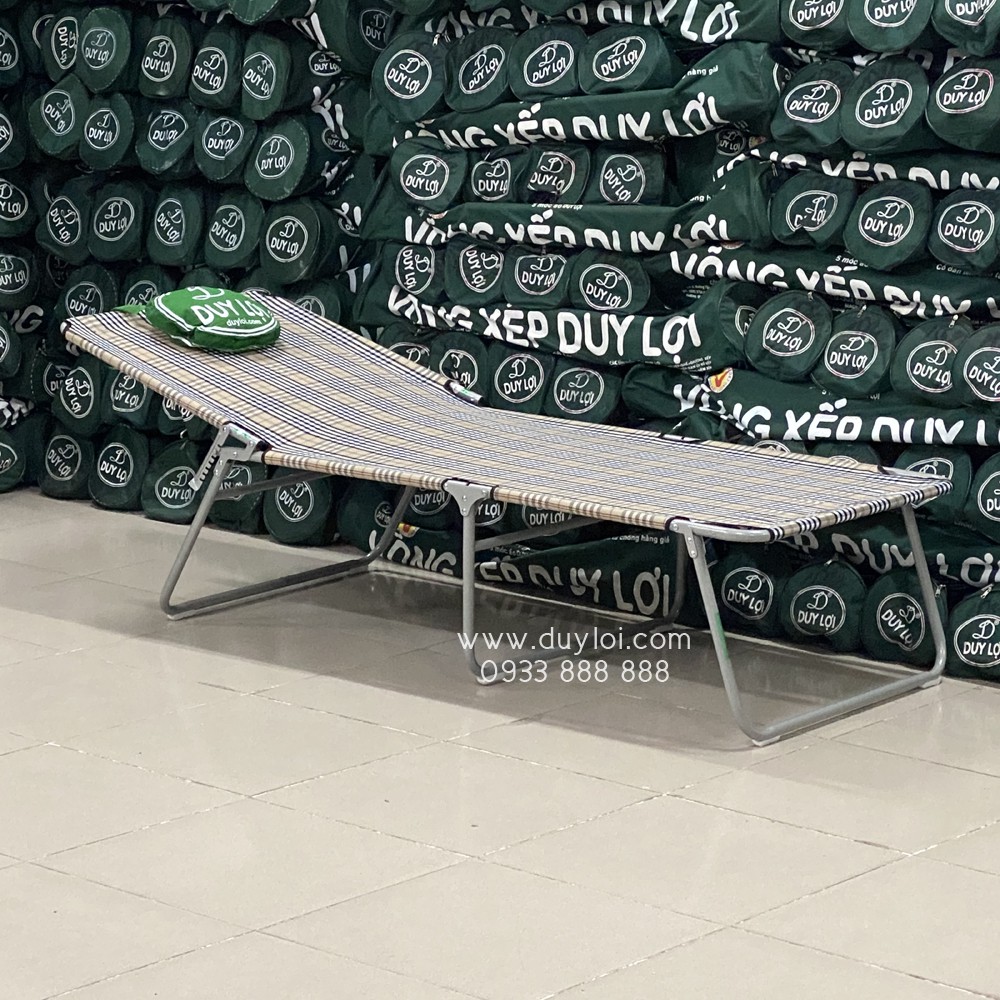 Ghế - giường xếp DUY LỢI thép - chân dài ( Quà tặng 20 móc áo) | BigBuy360 - bigbuy360.vn