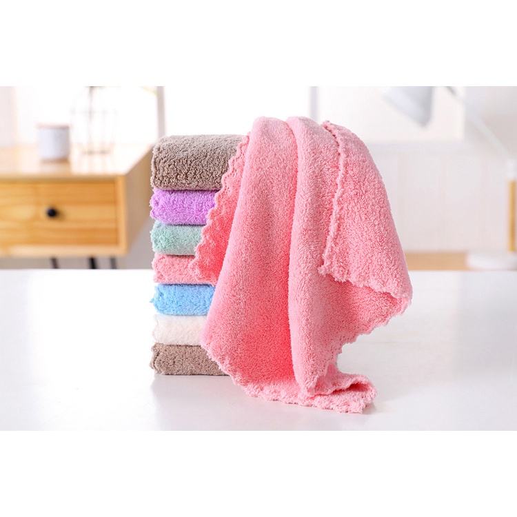 Khăn mặt lông cừu vuông cao cấp cho bé, kt 30x30cm