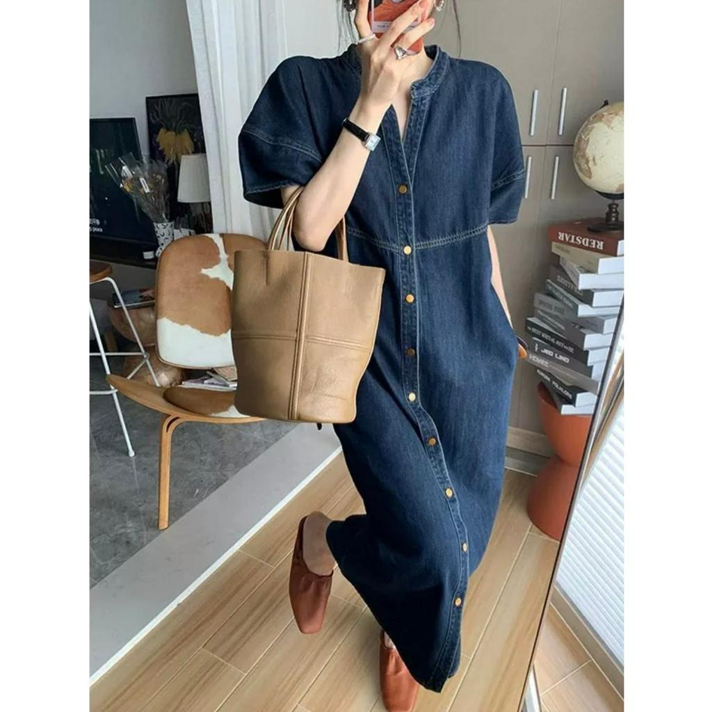 LOVISHOP - Đầm oversize denim hot hit nhà Lovi