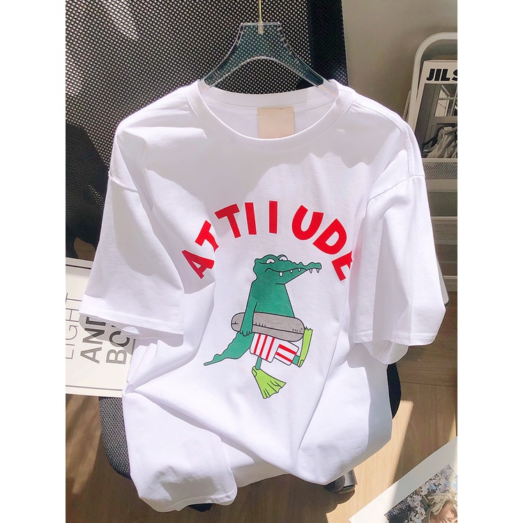 NRVP Áo Thun Nữ Tay Ngắn In Hình Phong Cách Hàn Quốc Thời Trang Mùa Hè 2022