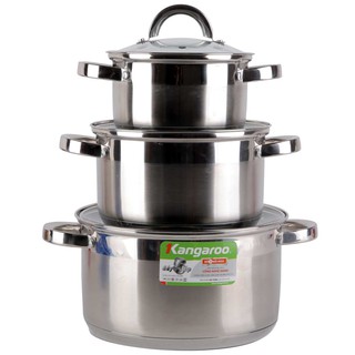 Bộ nồi Inox Kangaroo KG875