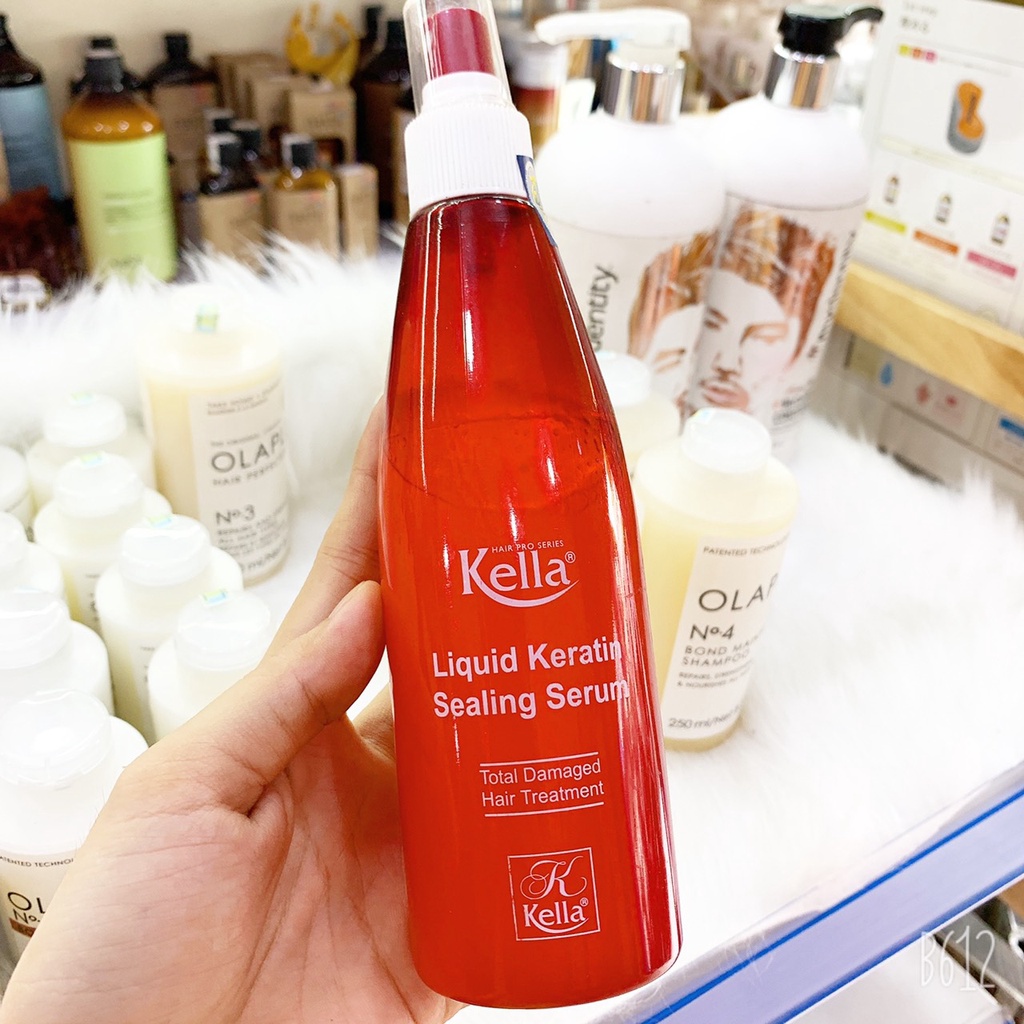 Xịt dưỡng tóc Keratin phục hồi hư tổn Kella 250ML