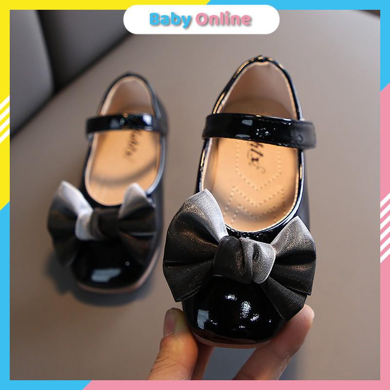 Giày Búp Bê Cho Bé Đính Nơ Phong Cách Mới