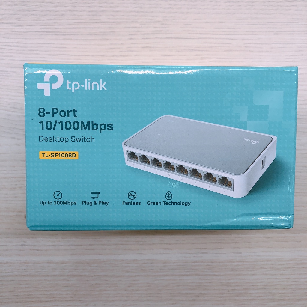 Bộ Chia Mạng TP Link 8 Cổng TL-SF1008D - Switch Chia Mạng 8 Cổng TP Link, Cắm và Sử Dụng Không Cần Cấu Hình