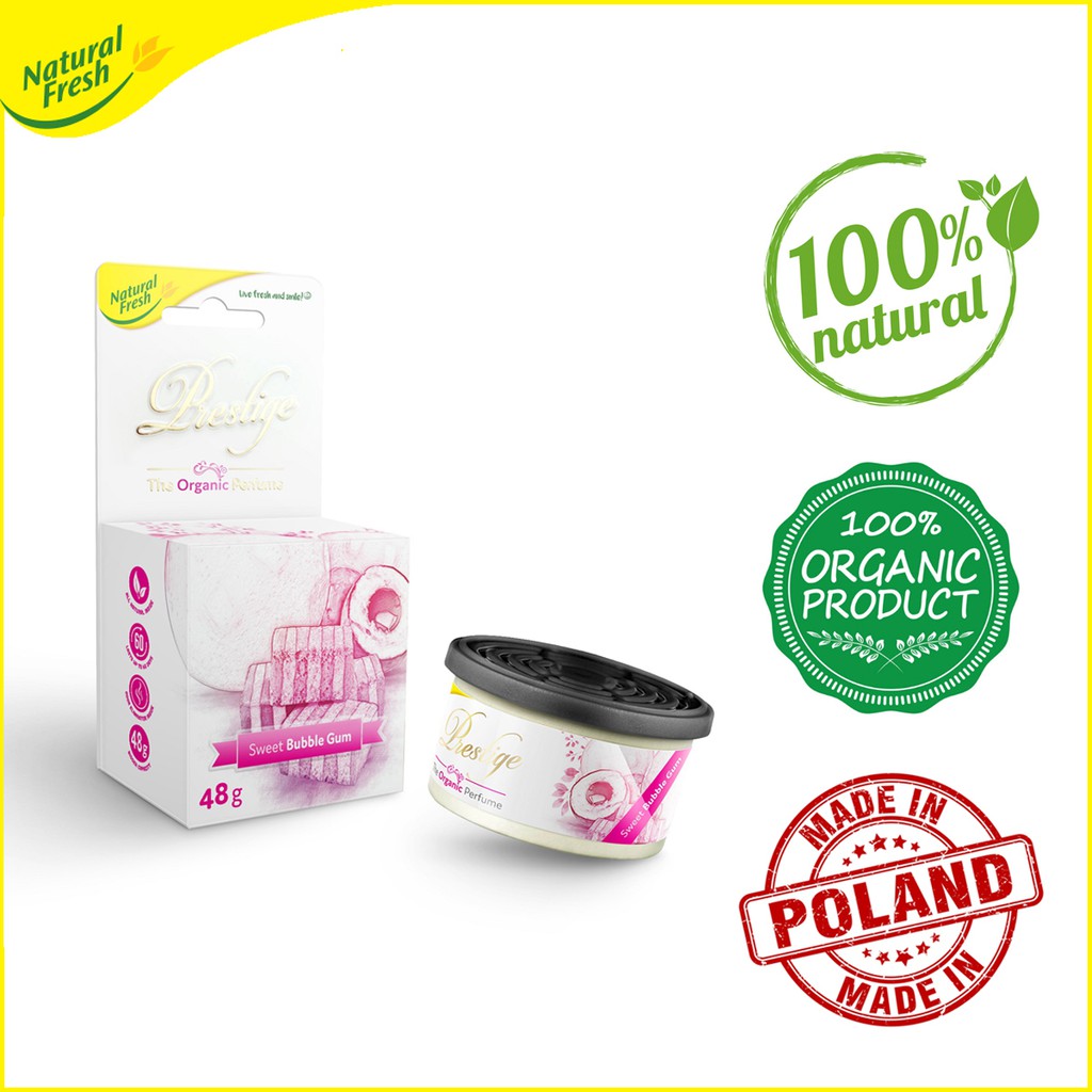 Hộp nước hoa ô tô, phòng ngủ 100% thiên nhiên Organic Natural Fresh OP048 - sáp thơm nước hoa ô tô