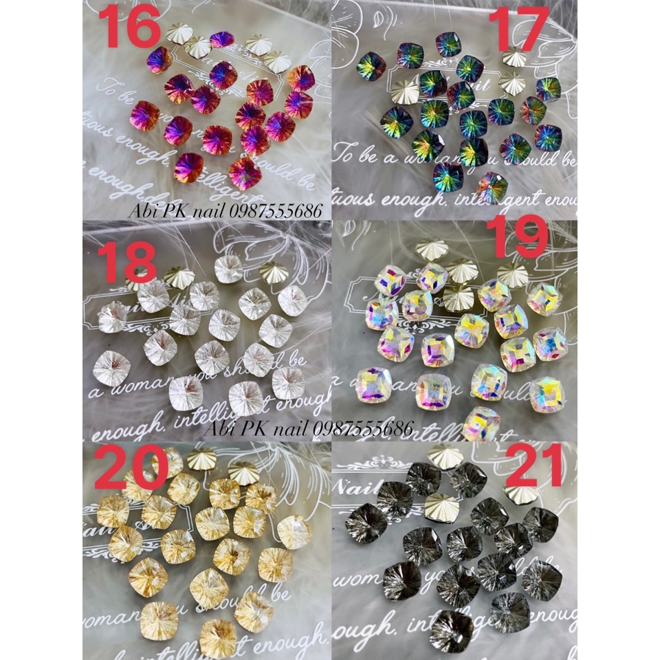 Đá khối trang trí móng móng túi 10 viên.