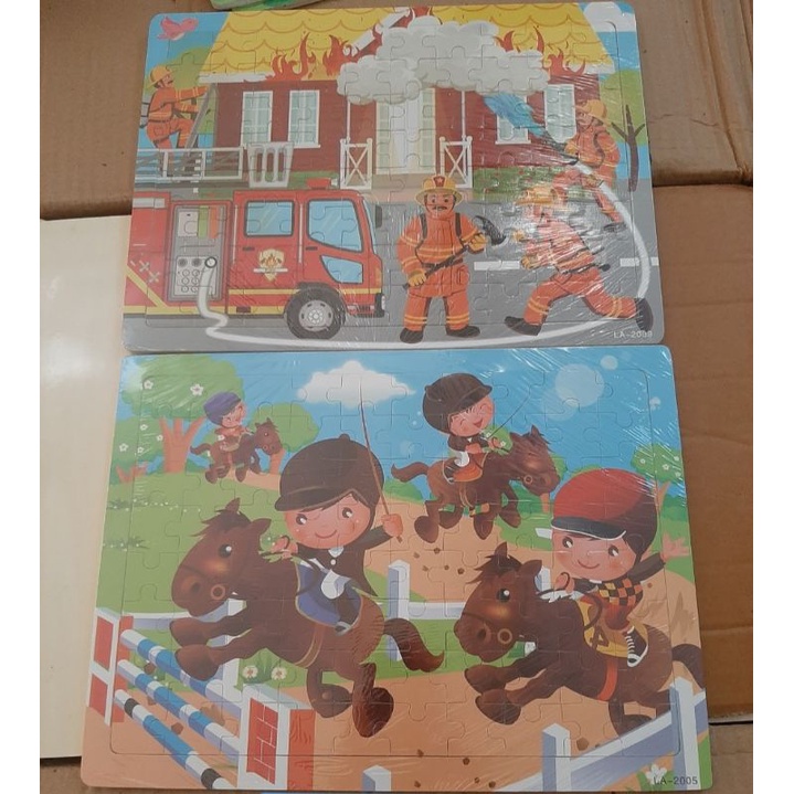 Tranh gỗ tự nhiên ghép hình 80 miếng nhiều chủ đề