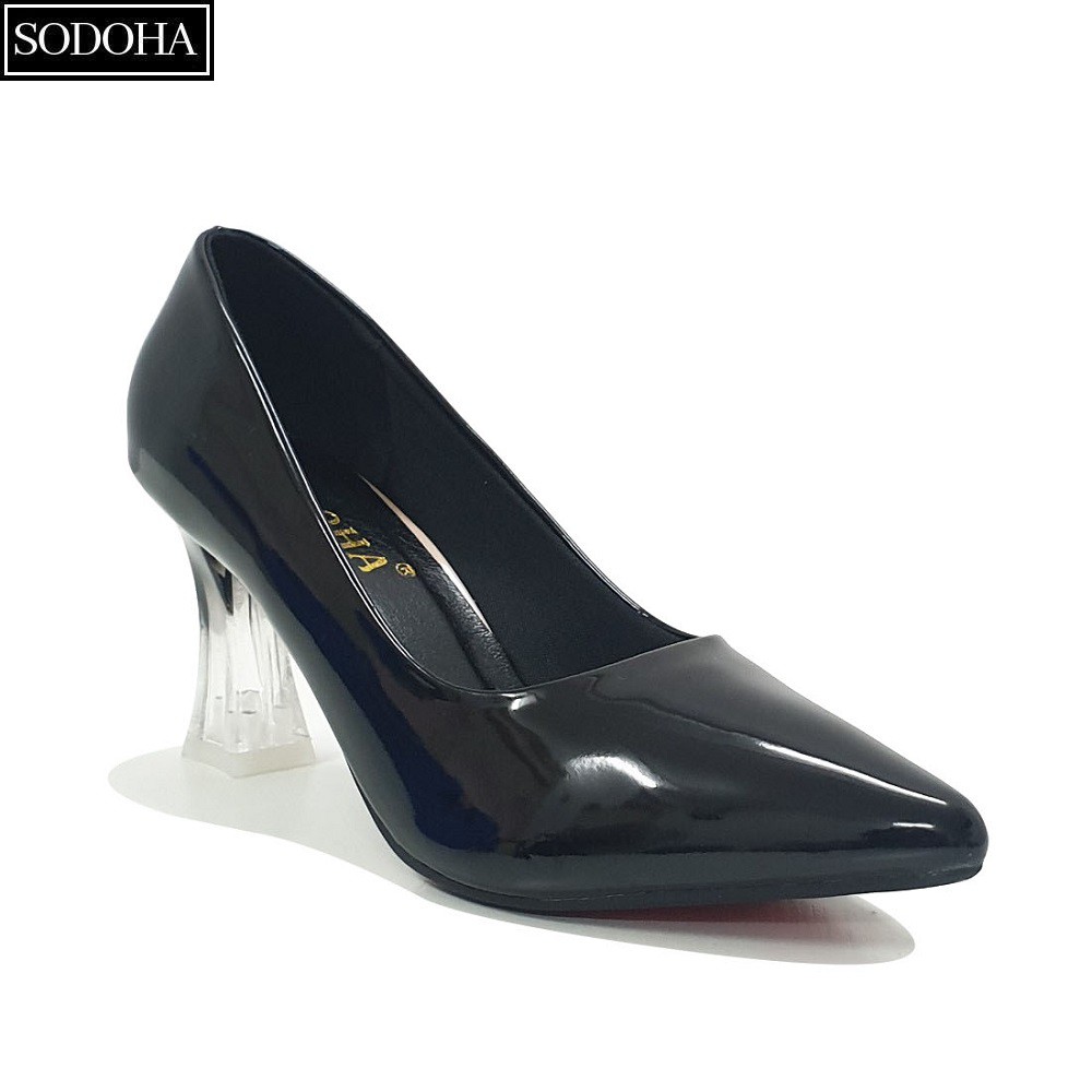 Giày nữ cao gót SODOHA đế cao 7cm thiết kế da mềm đế êm kiểu dáng trẻ trung hiện đại SDH857
