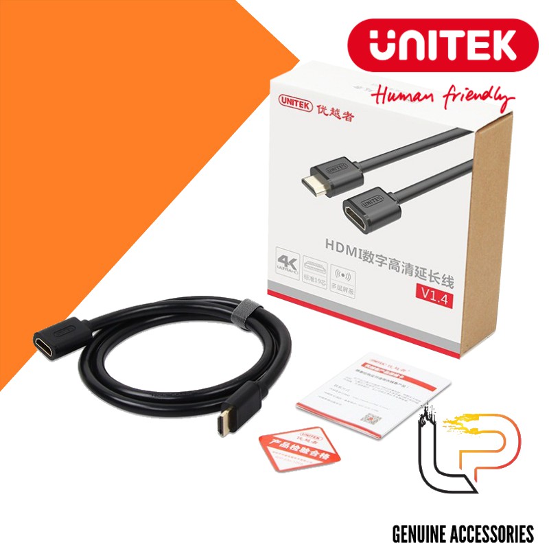 Cáp HDMI nối dài 1m Unitek Y-C 164K