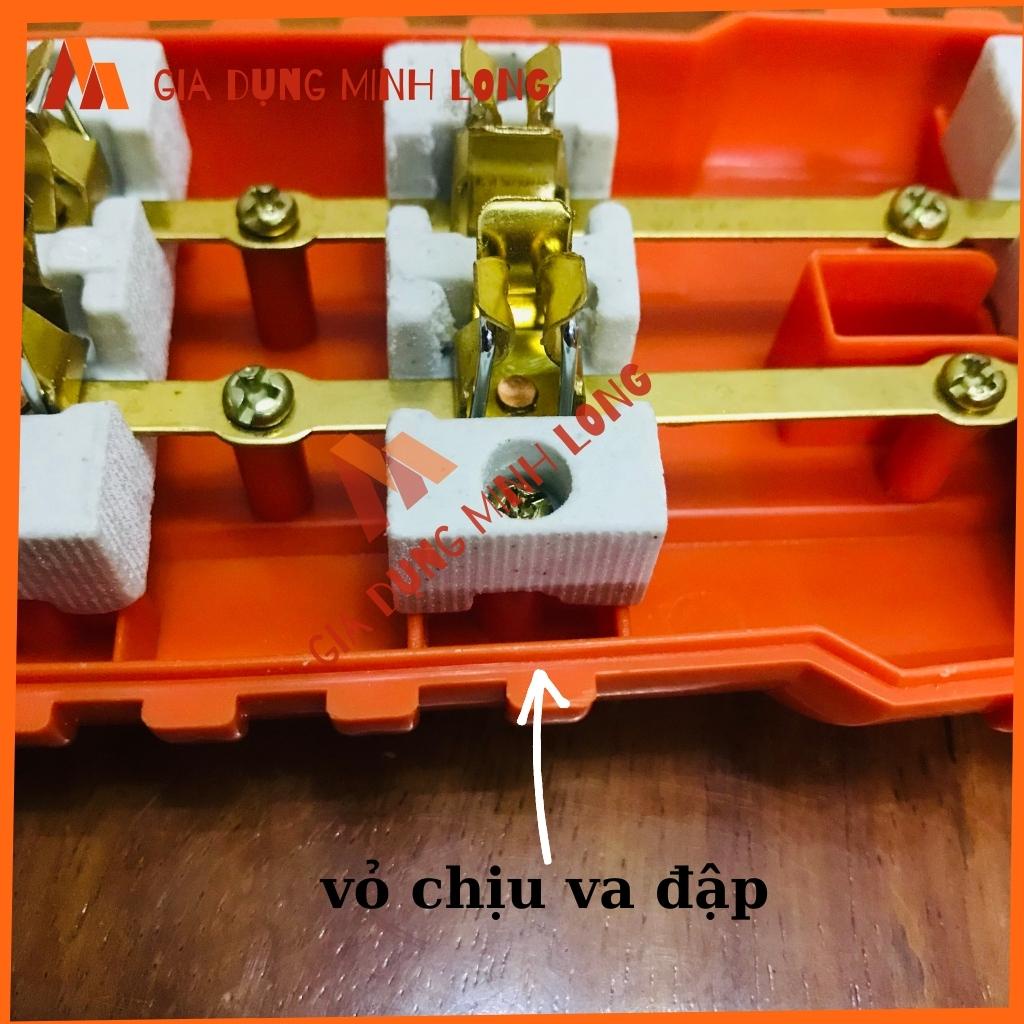 Ổ cắm điện 3lỗ 6000W chịu tải cao, đấu dây thông minh (có dây hoặc không dây)