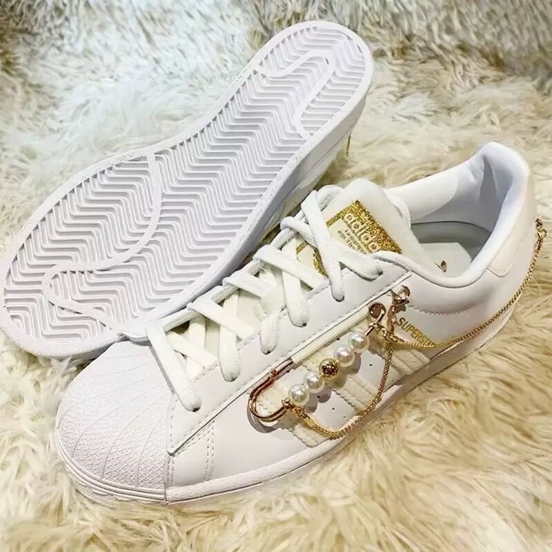 GIÀY ADI.DAS SUPER PEARL WHITE GOD CHAMP VÀNG LAI AU