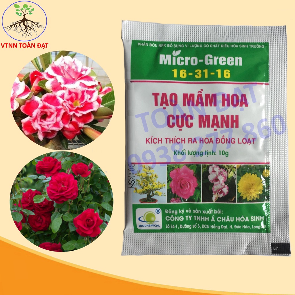 Tạo Mầm Hoa Cực Mạnh, Phân Bón Lá Micro-Green Siêu Ra Hoa