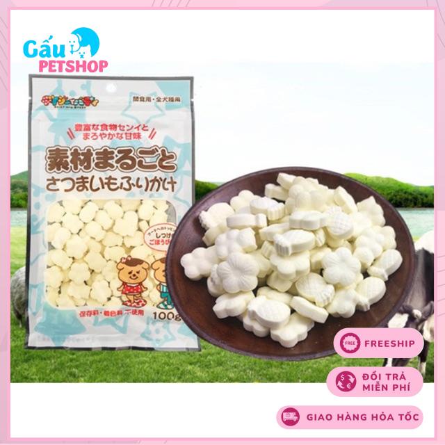 Bánh thưởng cho chó mèo vị sữa tươi 100g