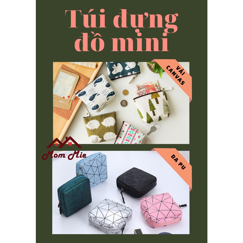 Túi Ví Đựng Băng Vệ Sinh, Son Môi, Mỹ Phẩm - Túi Mini Đựng Đồ Cá Nhân Chống Thấm Nước - J128, T020