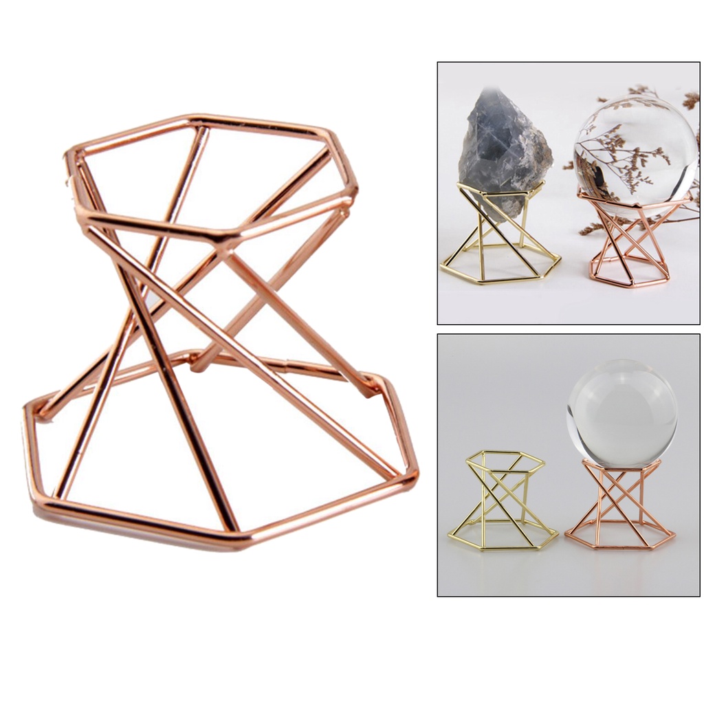 Giá Đỡ Kim Loại Mini Trưng Bày Trang Sức Đá Quý Màu Vàng