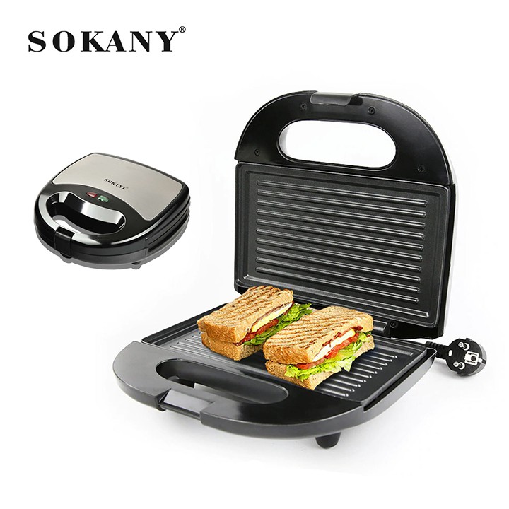 [Mã ELHADEV giảm 4% đơn 300K] Máy nướng bánh mỳ sandwich Sokany Bảo Hành Chính Hãng 12 Tháng