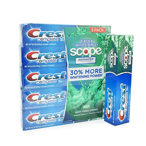 Kem Đánh Răng Crest Trắng Răng Crest Scope Complete Whitening Outlast Ultra - Active Foam SeeMe Beauty BF-011