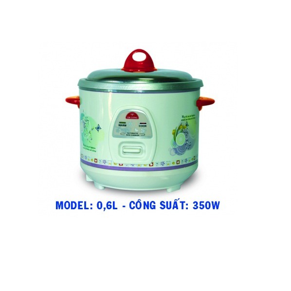 Nồi cơm điện Kim Cương nắp rời 0.6LB