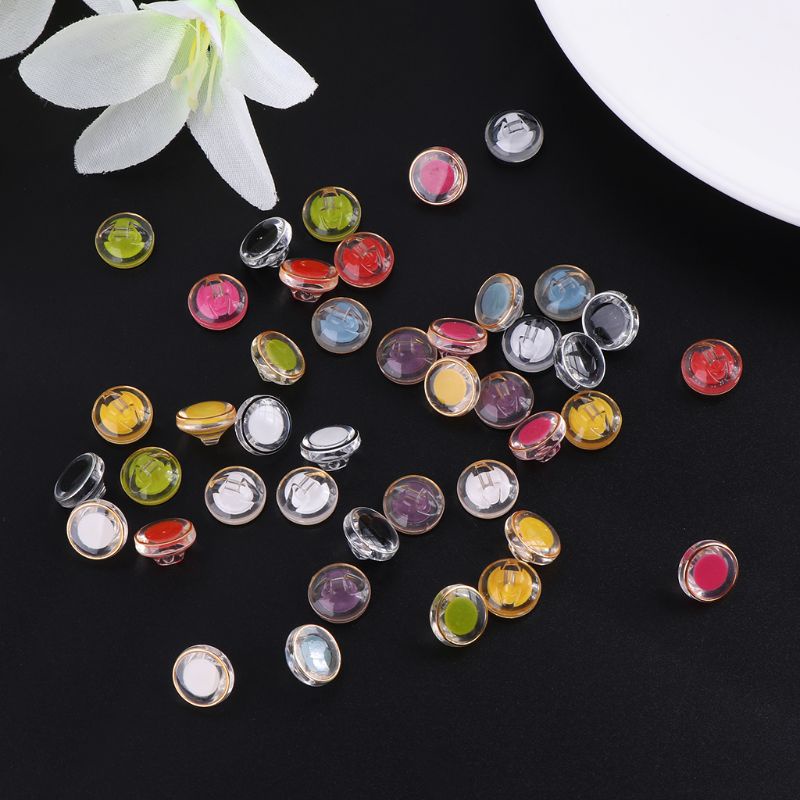 Bộ 50 Nút Mắt Nhựa Hình Gấu Bông An Toàn May Đồ Chơi Búp Bê