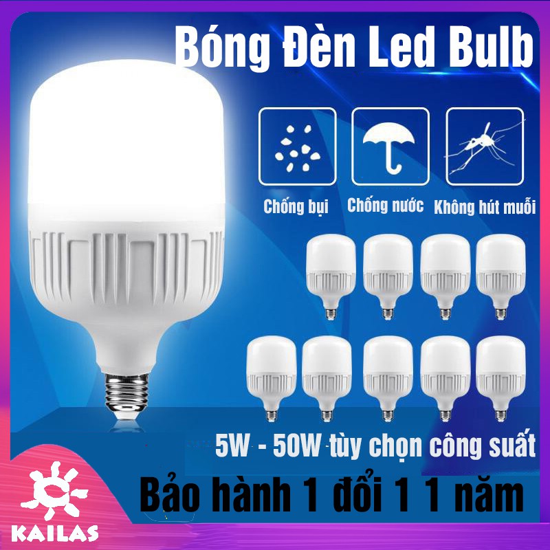 Bóng Đèn Led 50w 30w Bulb Siêu Sáng- Siêu Tiếu Kiệm Điện- Đui Xoáy E27