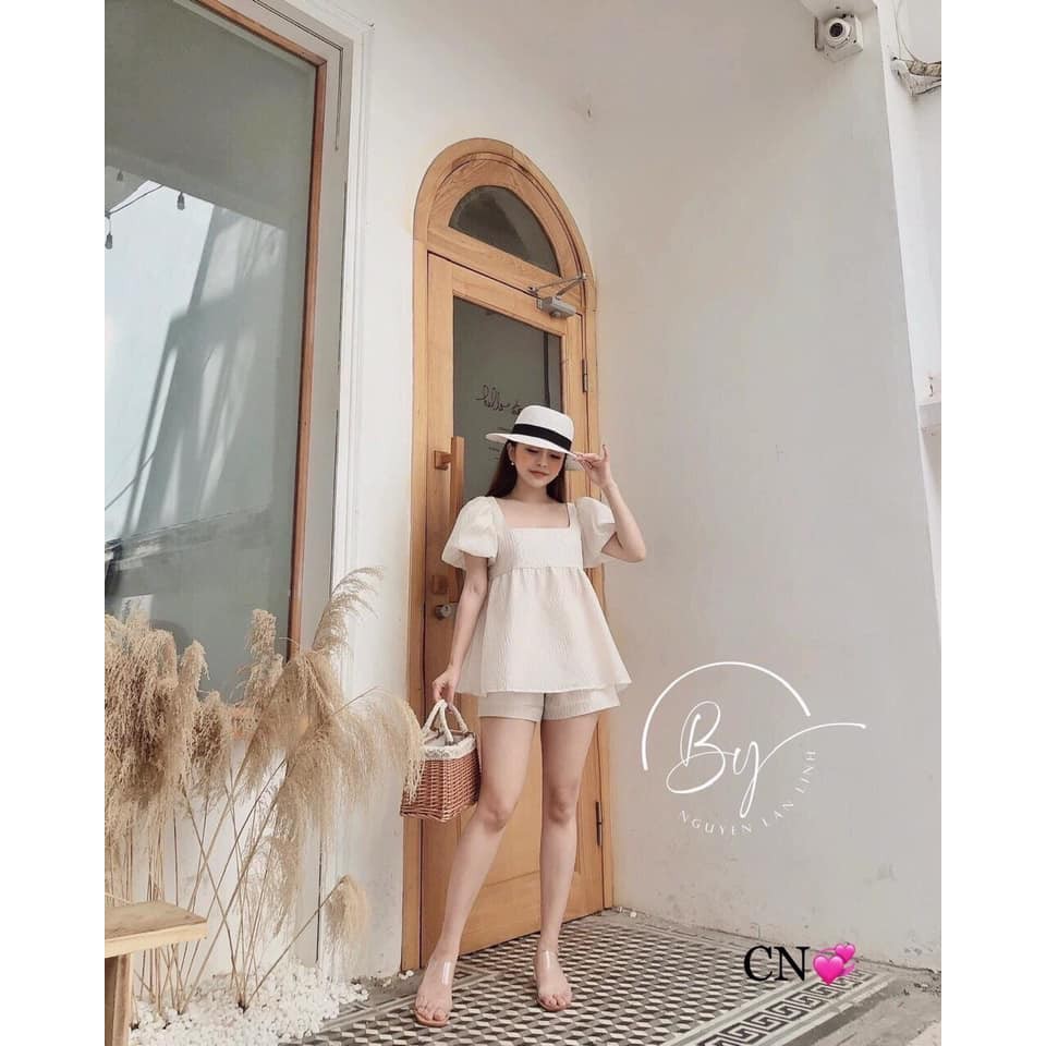 sét đũi xốp cộc cổ vuông(new)