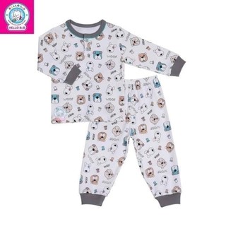 Nhiều màu Bộ bông dài cổ trụ bé trai/bé gái Hello B&B size 1-10 bé 6-35kg HelloBB | ShopHelloBB