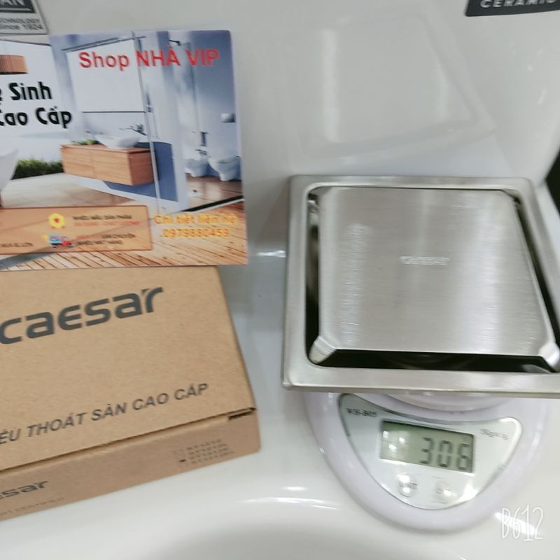 Thoát Sàn CAESAR mặt tấm vuông các loại inox 304-Hàng chính hãng Caesar