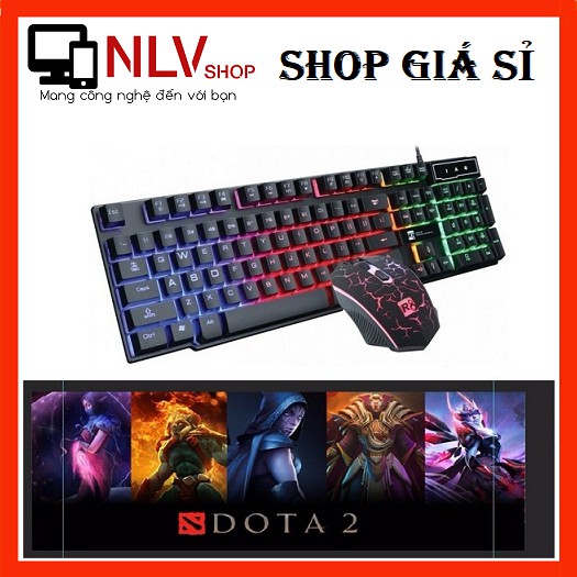 🎁Freeship - Deal Hot🎁 Bộ Bàn Phím Chuột Game R8 1910 + Lót Bàn Phím Chuột Game Dota2