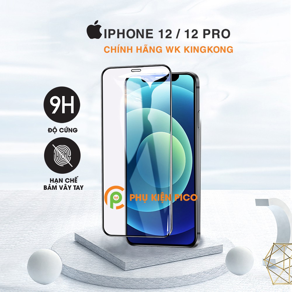 Cường lực Iphone 12 / Iphone 12 Pro chính hãng KingKong độ cứng 9H chống va đập trầy xước - Dán màn hình Iphone 12 Pro