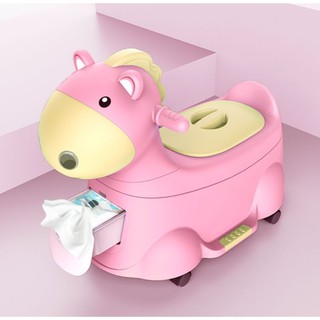 Bô Trẻ Em Hình Thú Có Bánh Xe 2 Trong 1