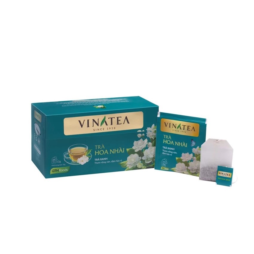 [ Đệ Nhất Trà Việt ] Trà Vinatea Hoa Nhài túi lọc 50g. Đại lý tại Hà Nội.