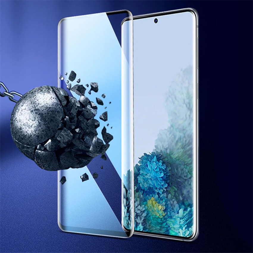 Kính Cường Lực Gốm Dẻo Full Màn Siêu Mỏng hình cong Cho Samsung Galaxy S23 S22 S21 S20 S10 S9 S8 Ultra Plus Note 10 Plus 20 Ultra 8 9