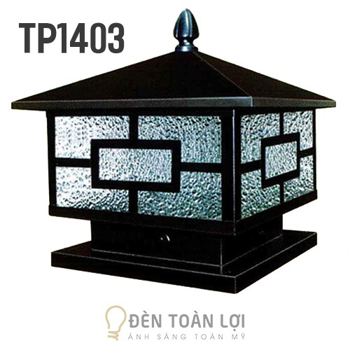 Đèn trụ cổng: Mẫu đèn trụ cổng tường rào TP1403 trang trí và chiếu sáng