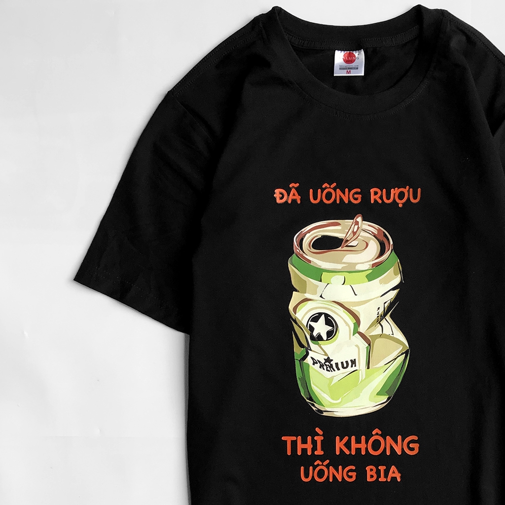 Áo Phông Cotton Unisex Hoạ Tiết Hài Hước