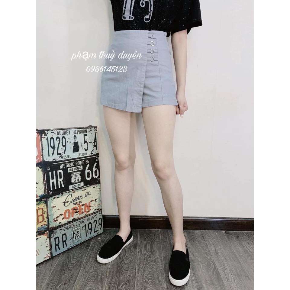 Quần Giả Váy Vạt Lệch (QC)