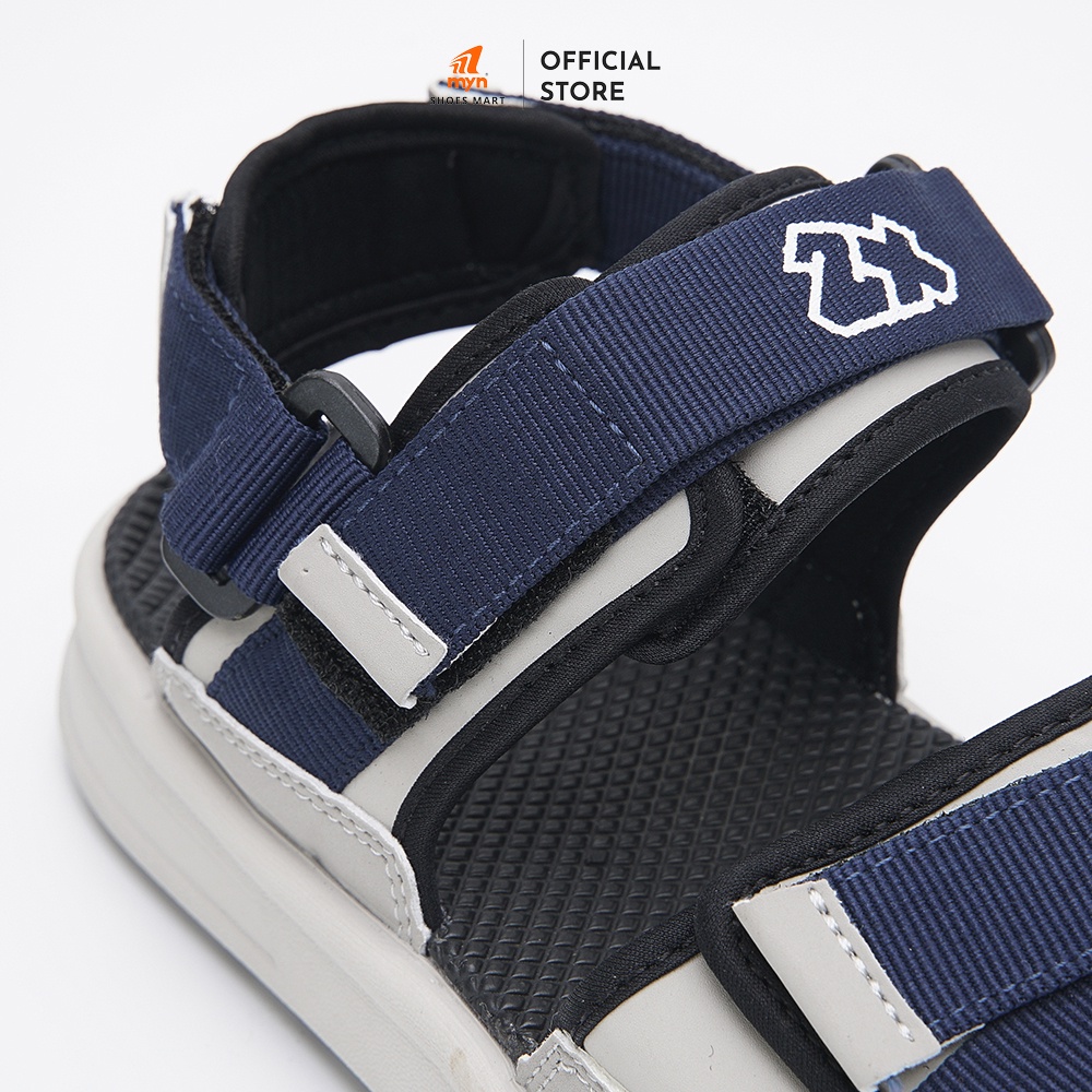 Giày Sandal Nam nữ 2 quai ZX 2822 Navy Grey bản to phối quai dán chéo quai sau tháo rời có đệm gót đế EVA phylon mới