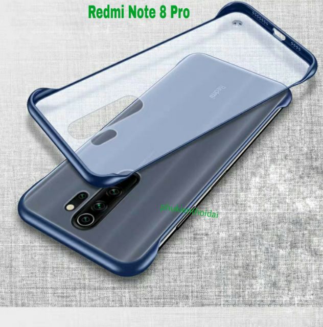 Ốp lưng Redmi Note 8 Pro / Note 12 Pro 5G trong mờ nhám siêu mỏng không bo cạnh