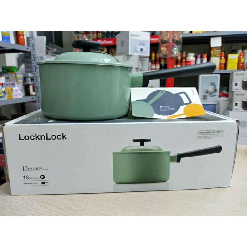 Nồi Decor Lock&Lock 1 Tay Cầm 18cm LDE1181IH màu xanh mint