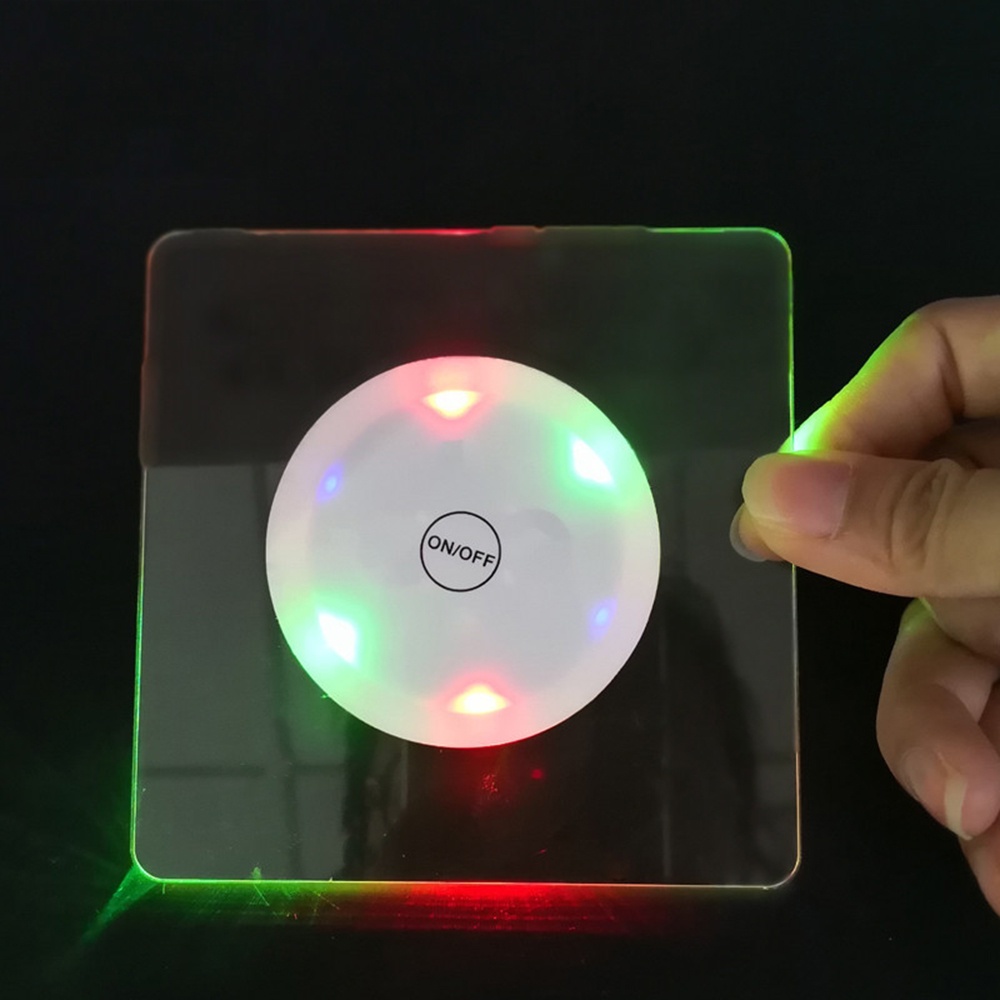 Đế Lót Ly Đèn Led Đế Lót Ly Cốc Acrylic Đế Lót Ly Cocktail Tấm Lót Bàn Quầy Bar Đèn Pha Lê Đế Đèn Led Nhấp Nháy Trang Trí Bàn Cloud1