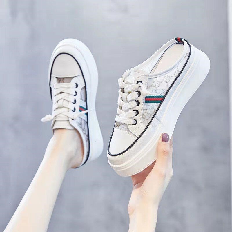 Dép Bít Mũi Đế Dày Thời Trang Mùa Hè Mới 2021 Cho Nữ