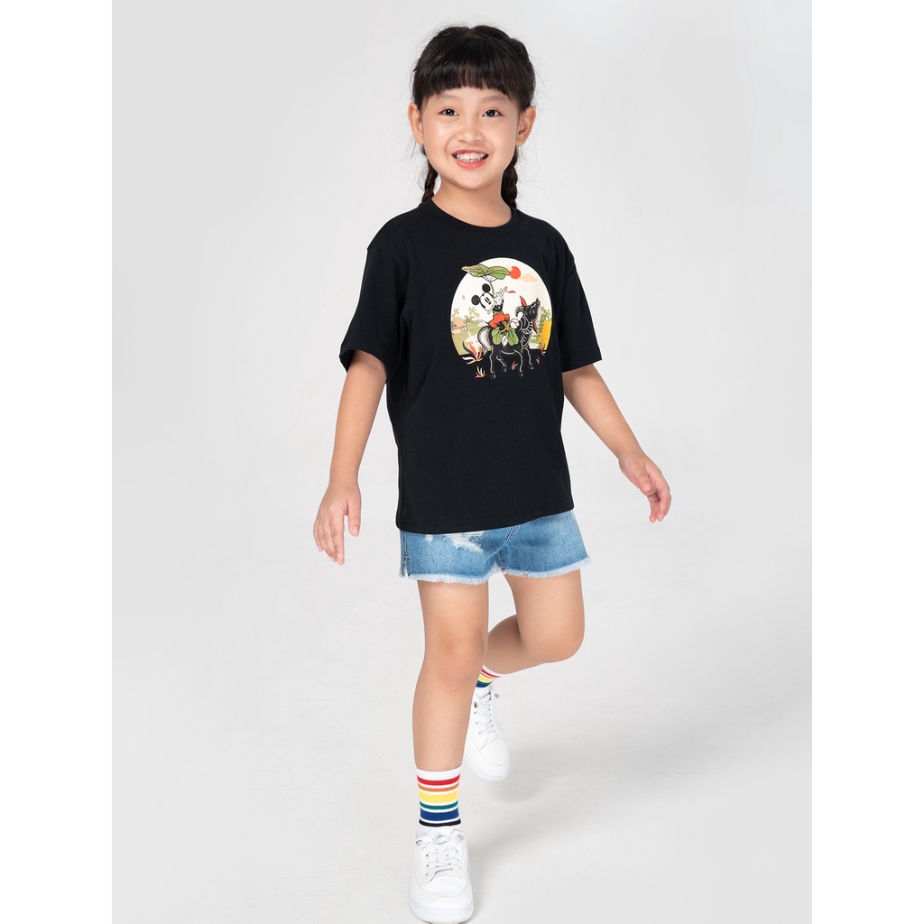 Quần short bé gái CANIFA chất jeans cotton - 1BS21C004