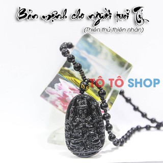 Dây chuyền phật Quan Âm Thiên Thủ - Phật bản mệnh tuổi Tý