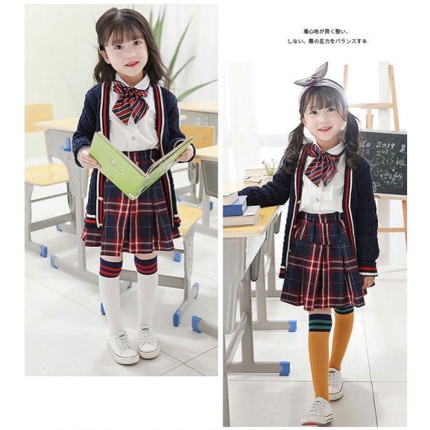 Set 4 đôi tất dài đến gối cho bé