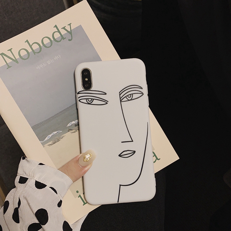 Ốp điện thoại hình vẽ đơn giản nghệ thuật cho Iphone 5/5S/6/6plus/6S/6S plus/6/7/7plus/8/8plus/X/XS/XS Max/11 293 | BigBuy360 - bigbuy360.vn