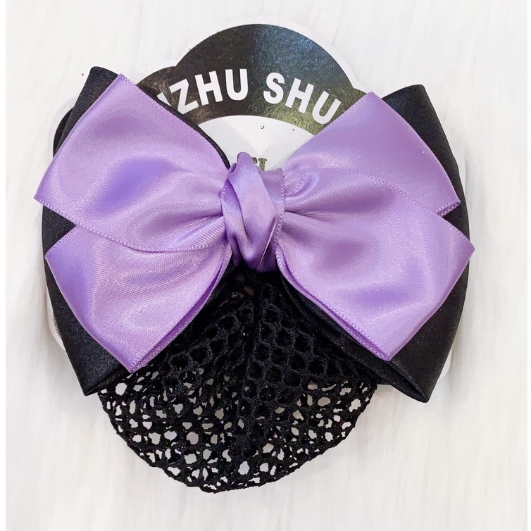 Kẹp Búi Tóc Nơ Lưới Công Sở Cho Nữ