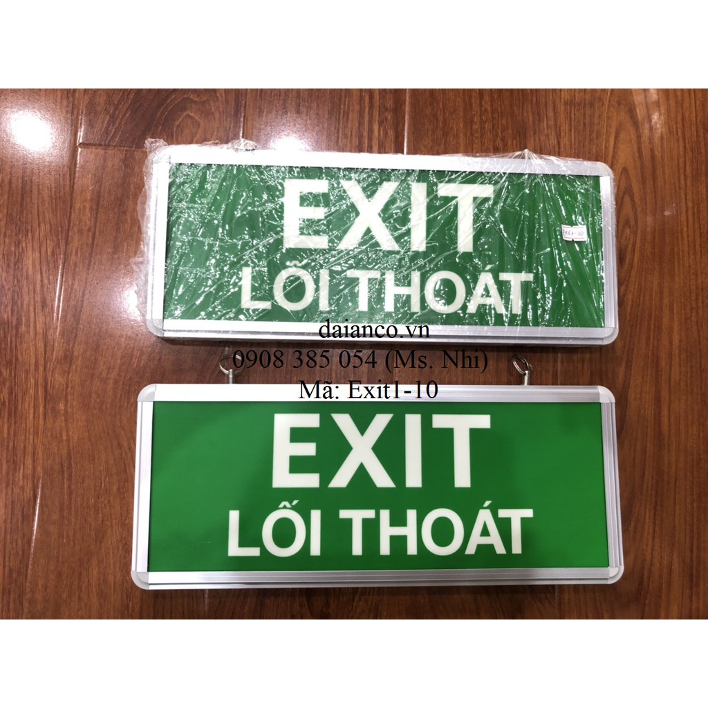 Hộp Đèn Exit Thoát Hiểm Dạ Quang Chuyên Dụng Loại 1 Mặt- Hình thật