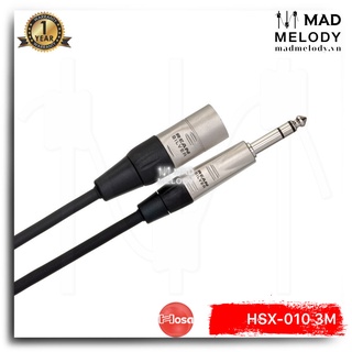 Hosa Pro Balanced Interconnect HSX-010 (3m) (REAN 1/4in TRS - XLR3M) (Dây cáp loa 6ly 6.35mm canon XLR đực, Brand New)
